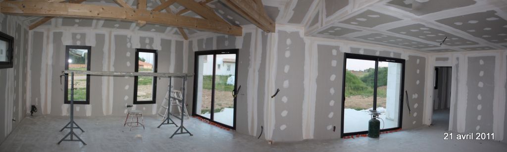 bandes placo salon séjour