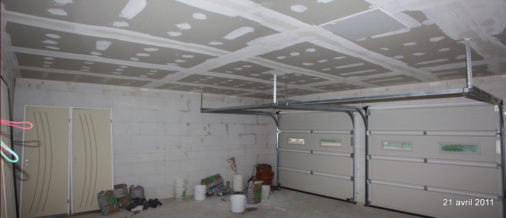 bandes placo garage