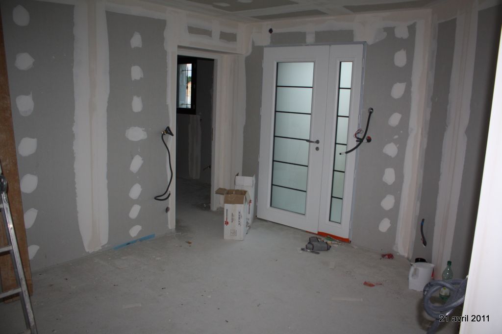 bandes placo hall d'entrée