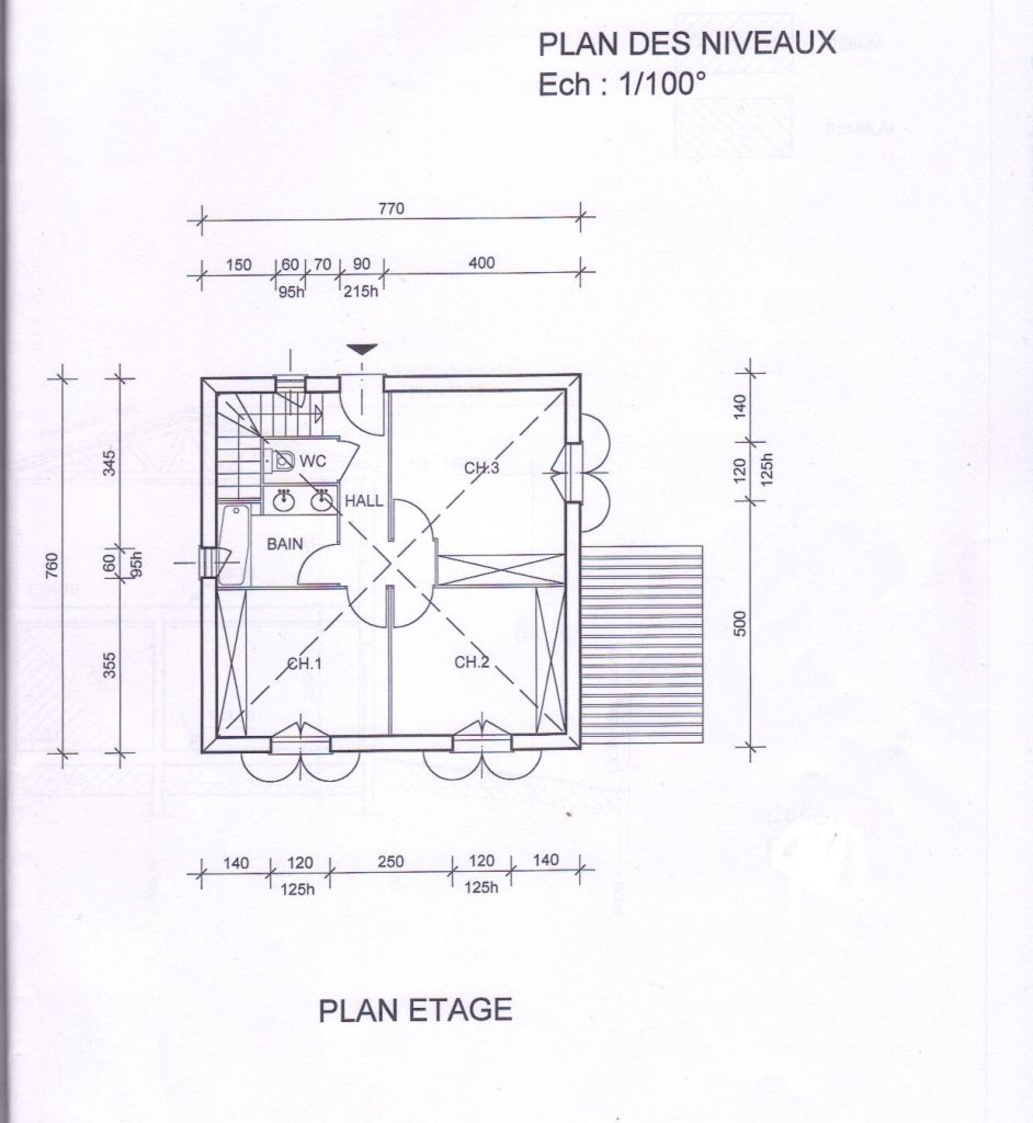 Etage, l'entre se faisant par ce niveau