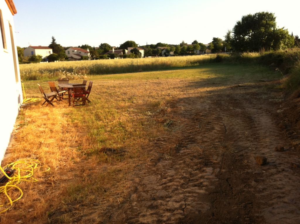 sans le monticule de terre... quel changement et quelle place !!