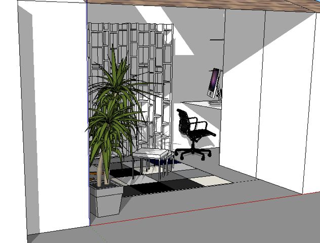 Bureau et rangements