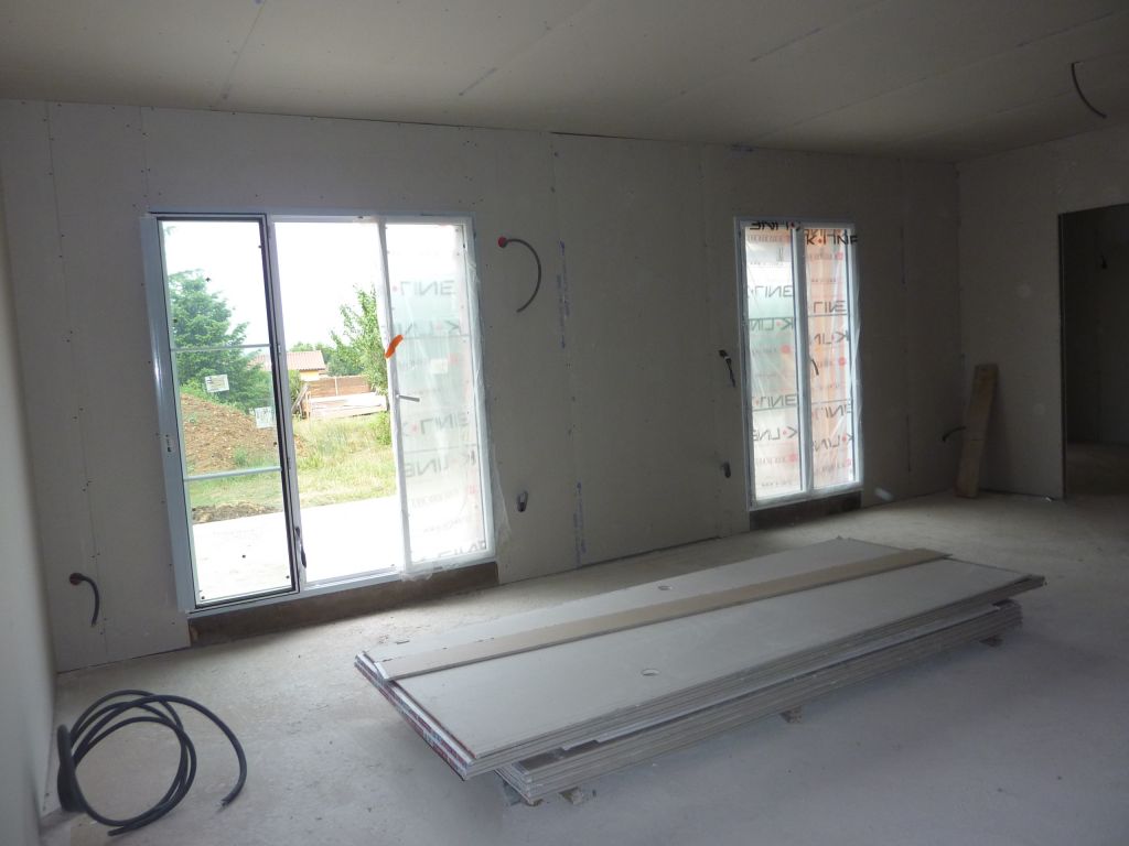 Seconde phase placo dans le salon
