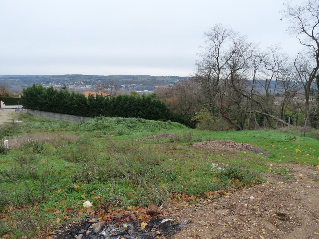 Terrain vue du dessus cet hiver