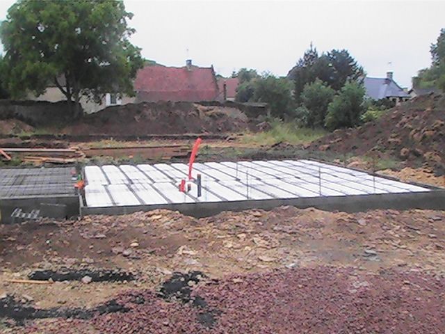 Vide sanitaire de la maison B et son plancher, raliser en  jours avec celui de la maison A