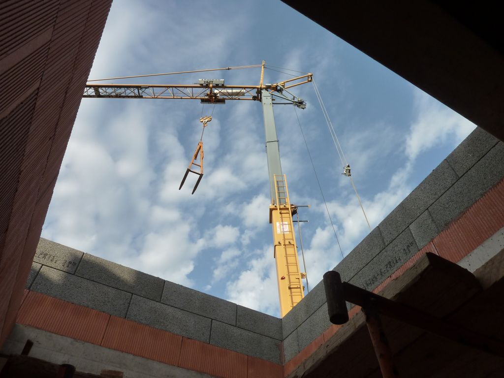 La grue vue de l'entre