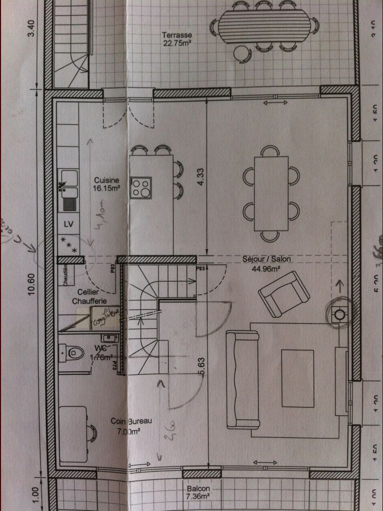 Projet de plan du Rdc