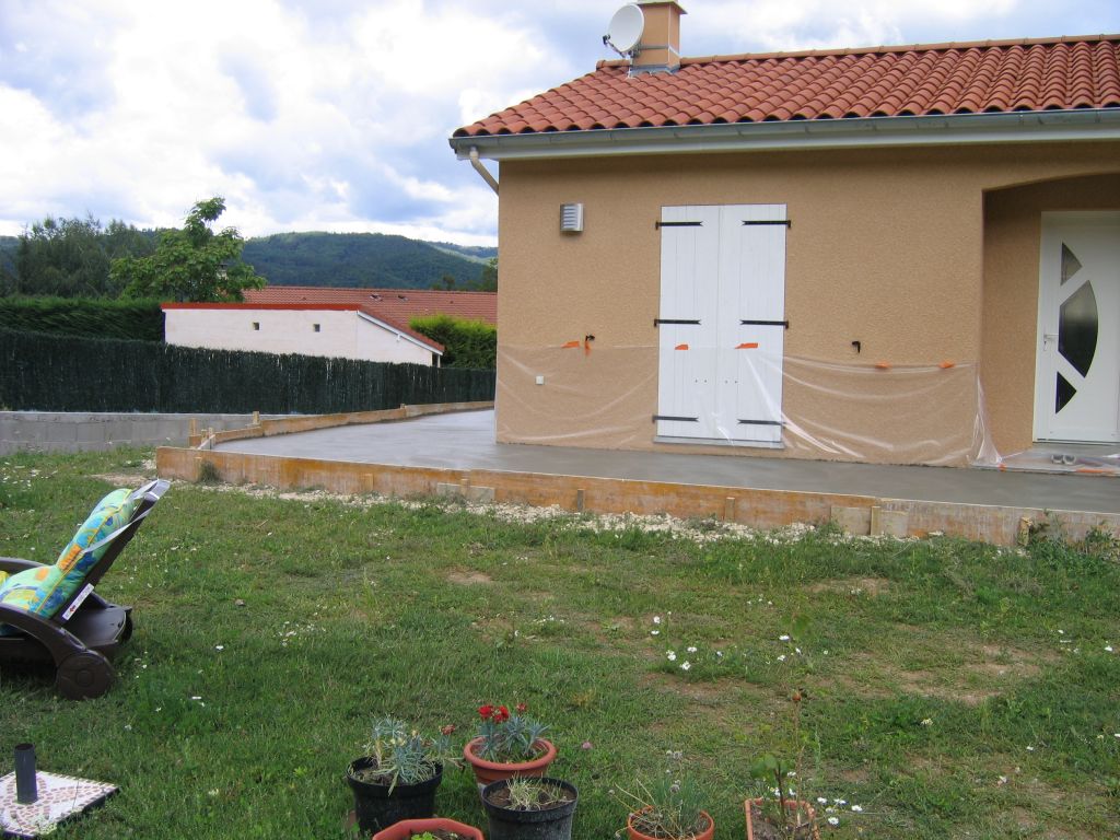 Terrasse coulée
