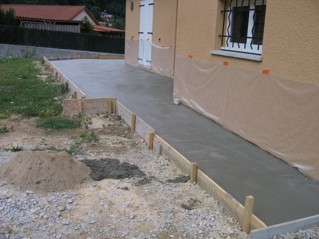Terrasse coulée