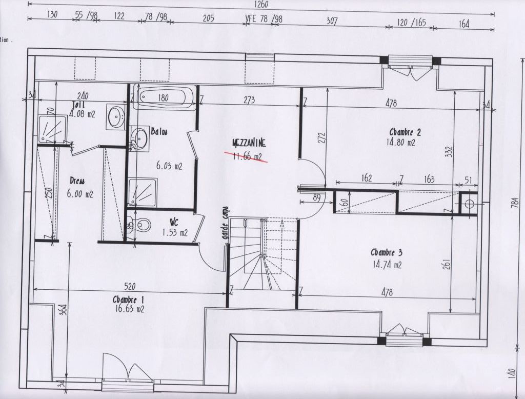 Etage, nouveau plan