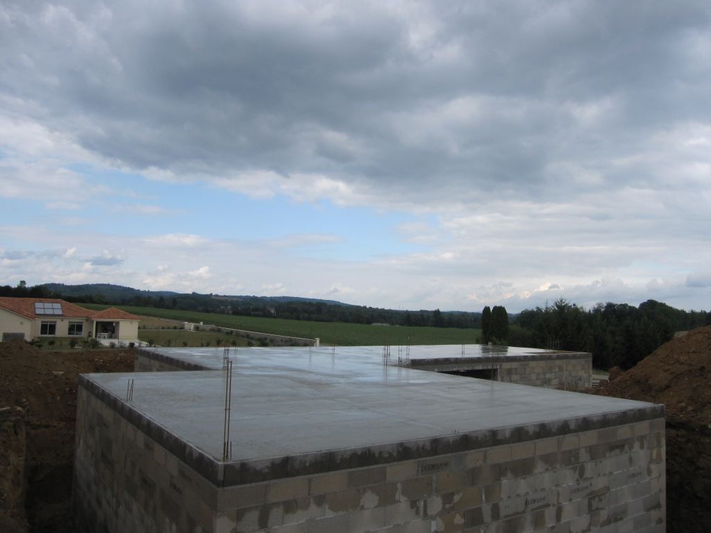 plancher du rez de jardin coulé