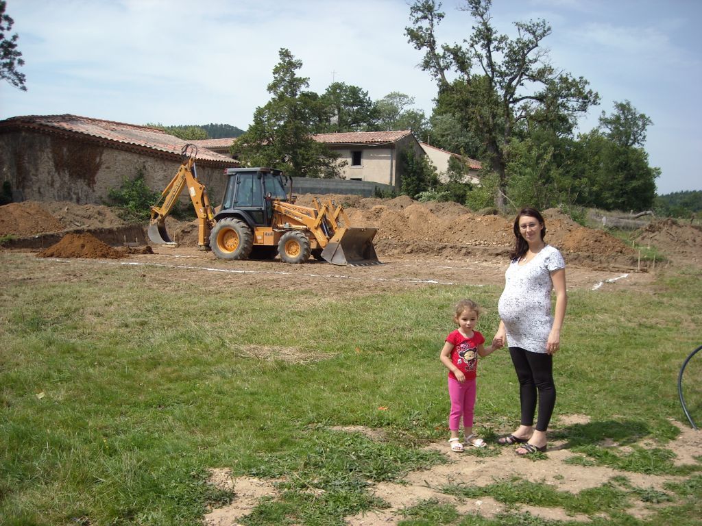 Chlo et Maman sur le chantier .. et futur bb