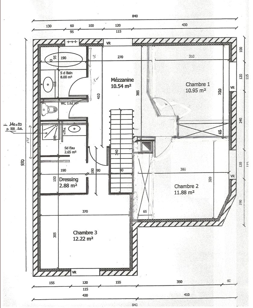 Plan 1er etage