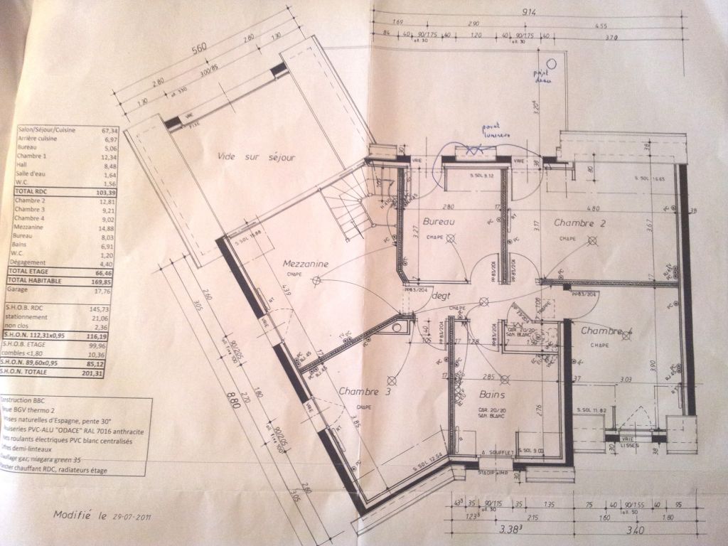 Plan tage avant signature du plan