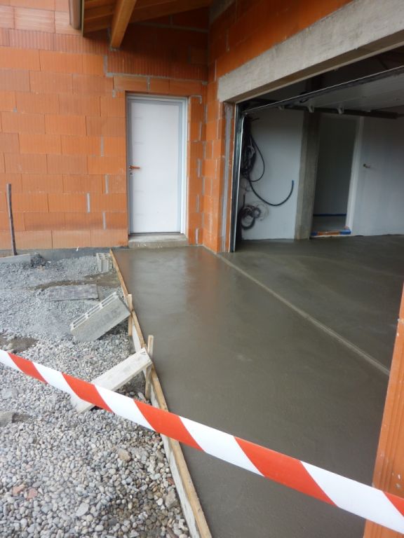 Dalle du garage