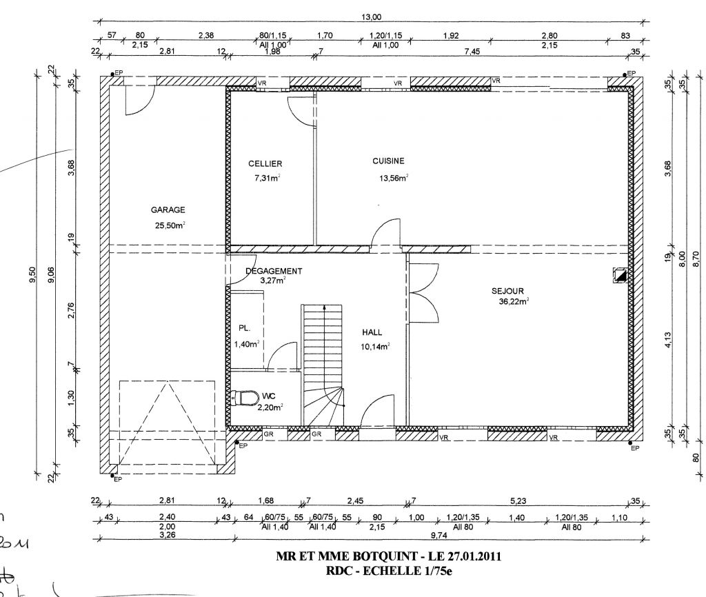 PLAN MAISON REZ DE CHAUSSEE