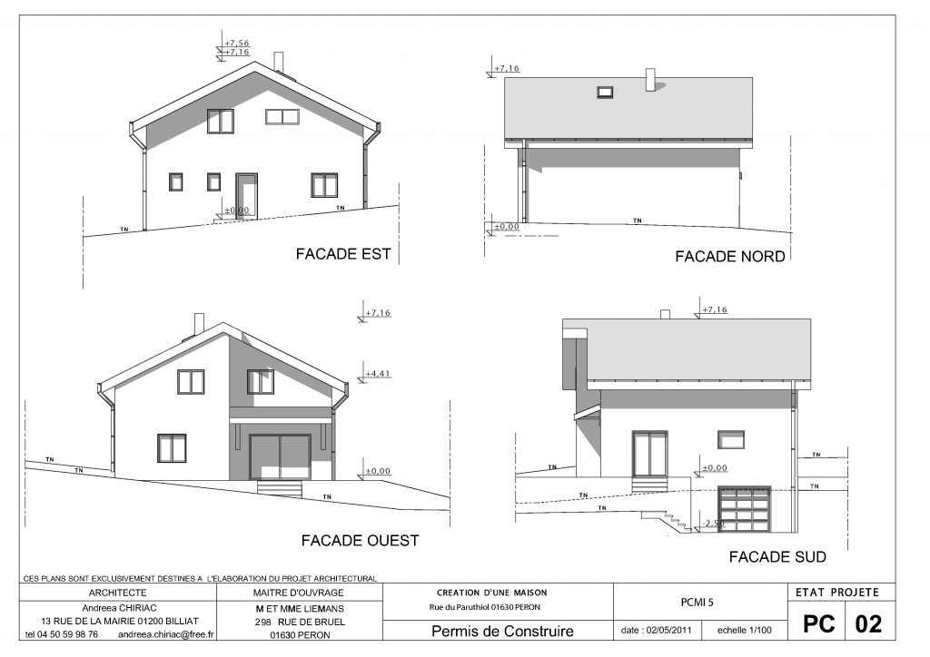 PC02 plan de facade