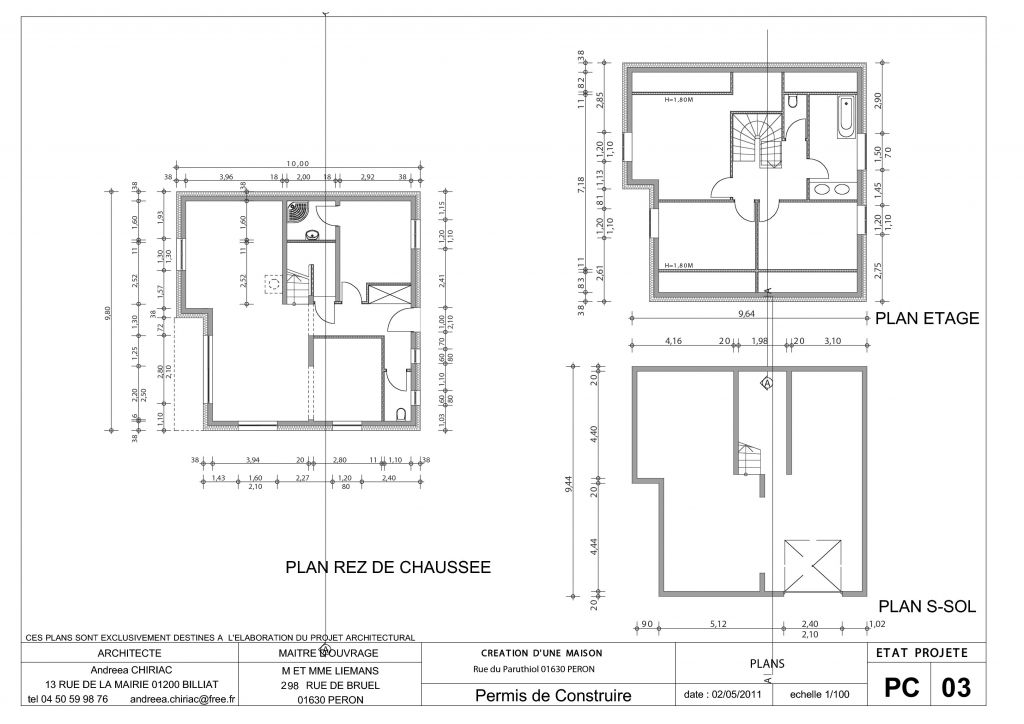 PC03 plan d'amenagement