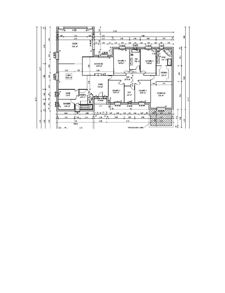 Voici le plan de notre maison, aprs plusieurs modifications!