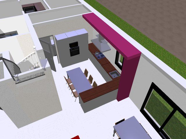 plan de cuisine en G, les couleurs ne sont pas les bonnes