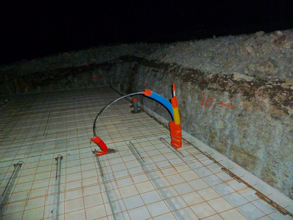 Grillage avant coulée de la dalle du rez-de-chaussée.