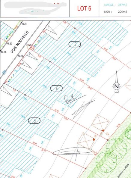 le plan du terrain ... le 6