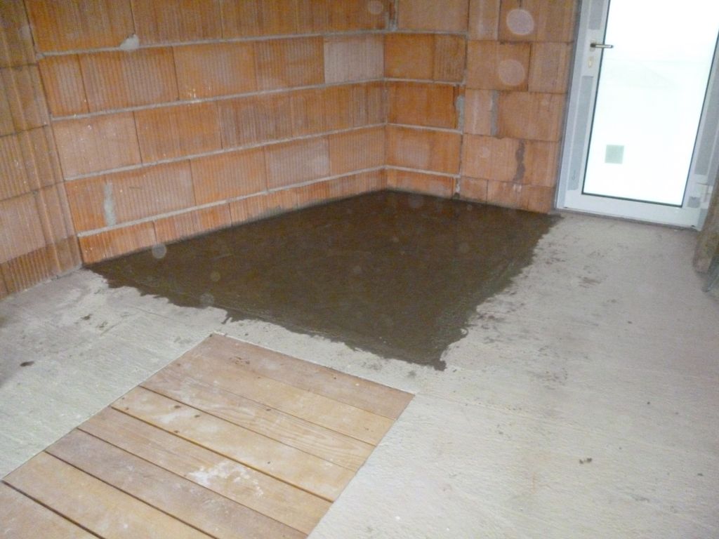 Dalle du garage: coulage terminé
