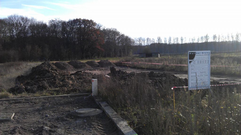 Livraison d'une partie terres de remblait