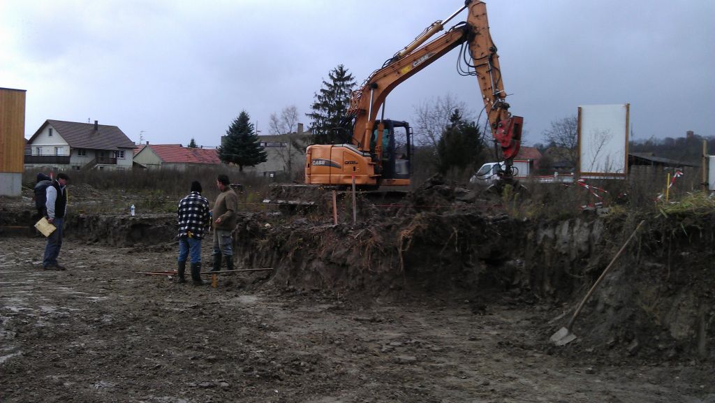 Terrassement et implantation de la maison