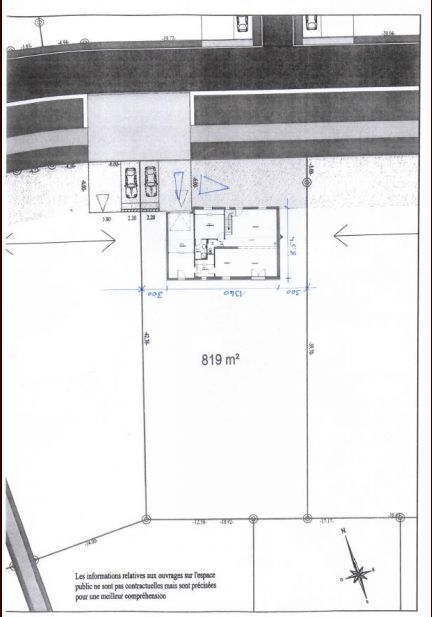 Implantation de notre maison sur le terrain