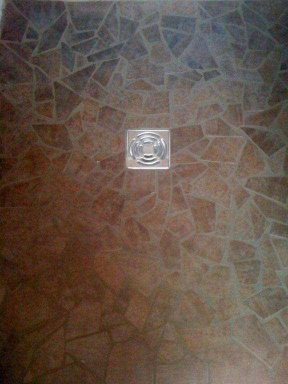 sol douche mosaique
