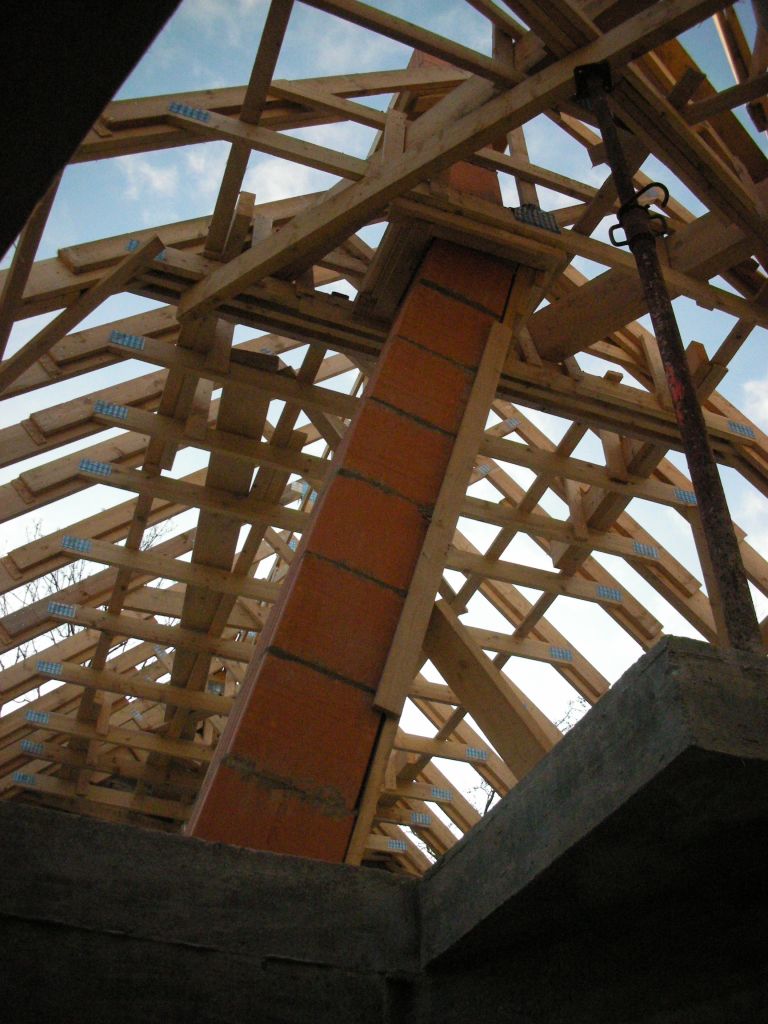 Pose du boisseau de cheminée
