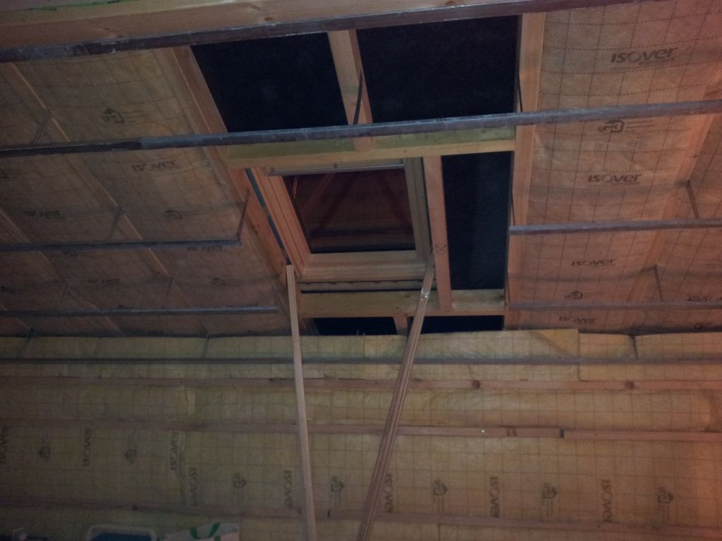 un des 2 velux que l'on a fait rajouter pour apporter plus de lumière dans les chambres des enfants