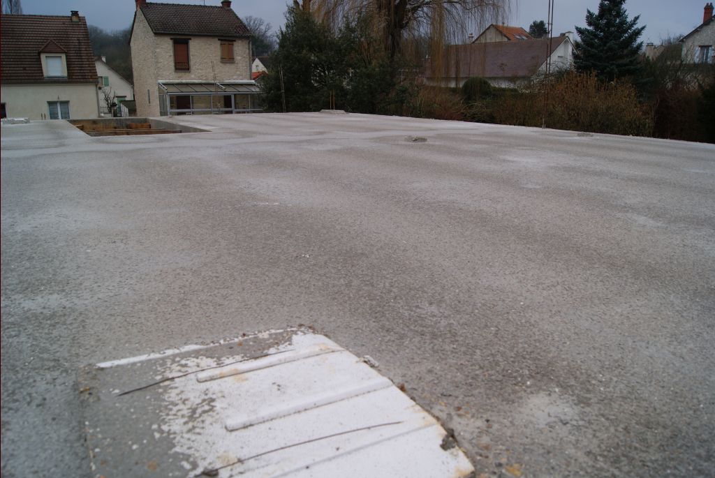 Dalle de l'étage coulée