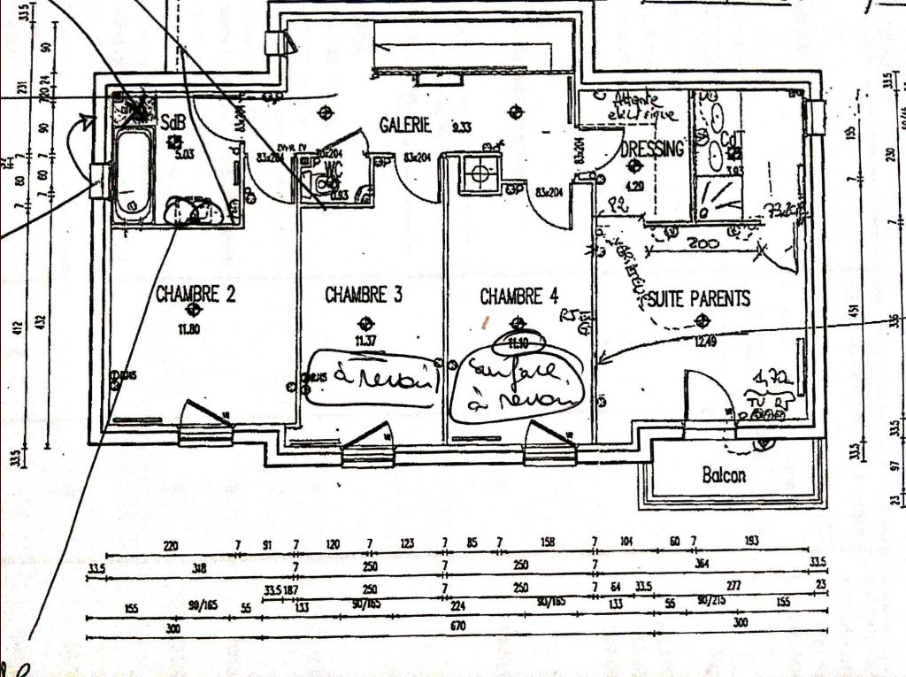 Plan de l'�tage modifie
