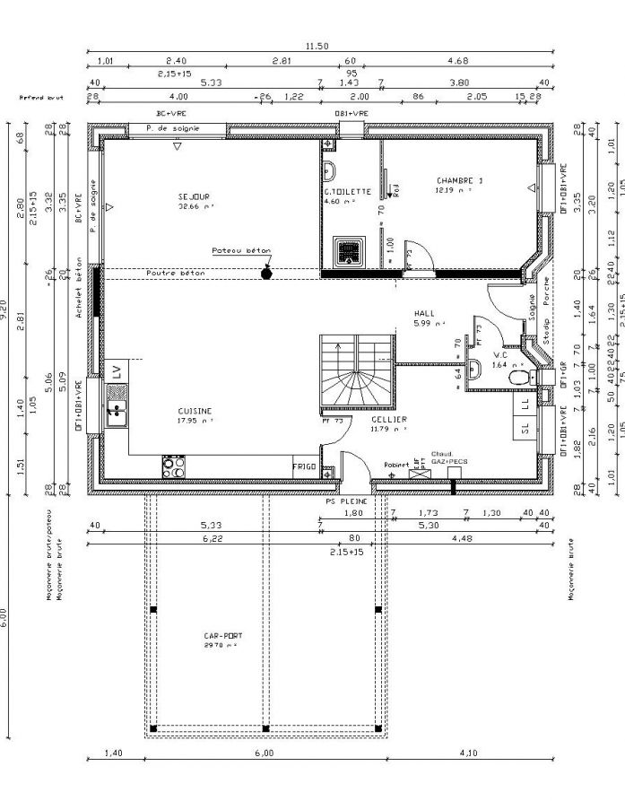 Plans du rez-de-chausse