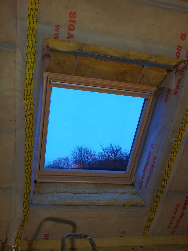 habillage d'un Velux en cours