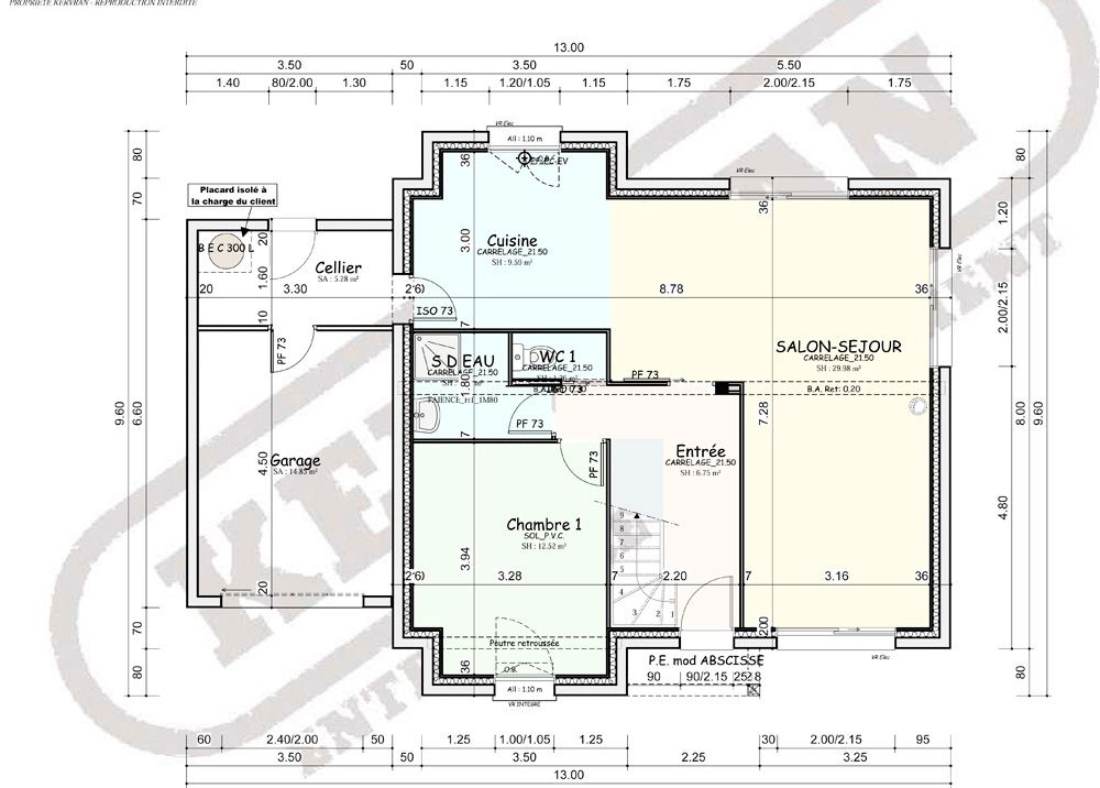 Plan du rez-de-chausse