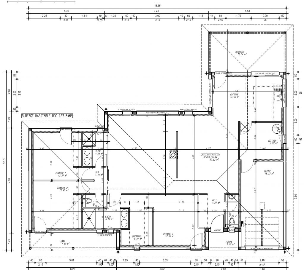 Avant projet 4 - Modifications coin nuit et agrandissement garage