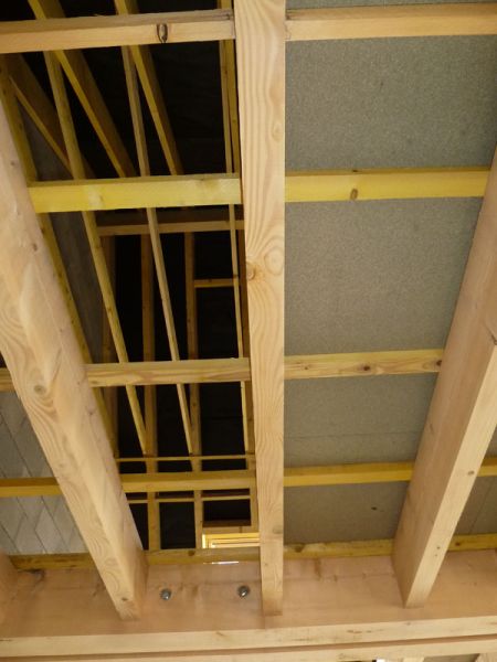 Plancher bois de l'étage.