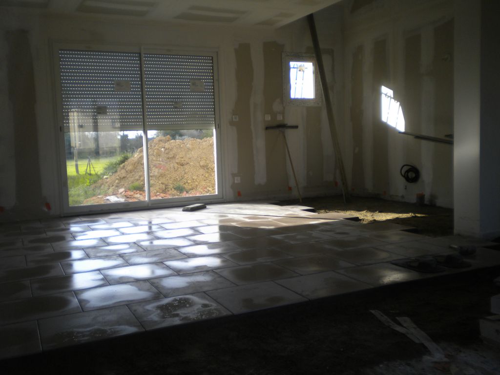Carrelage en cour