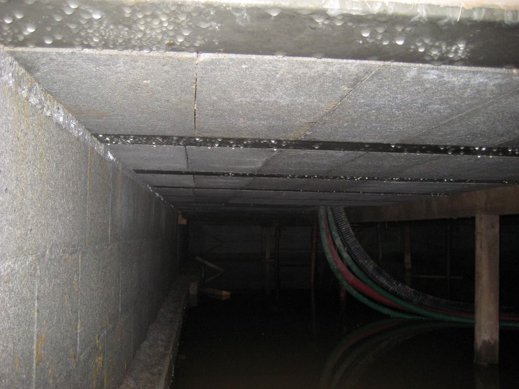 condensation dans vide sanitaire (niveau d eau 20cm)