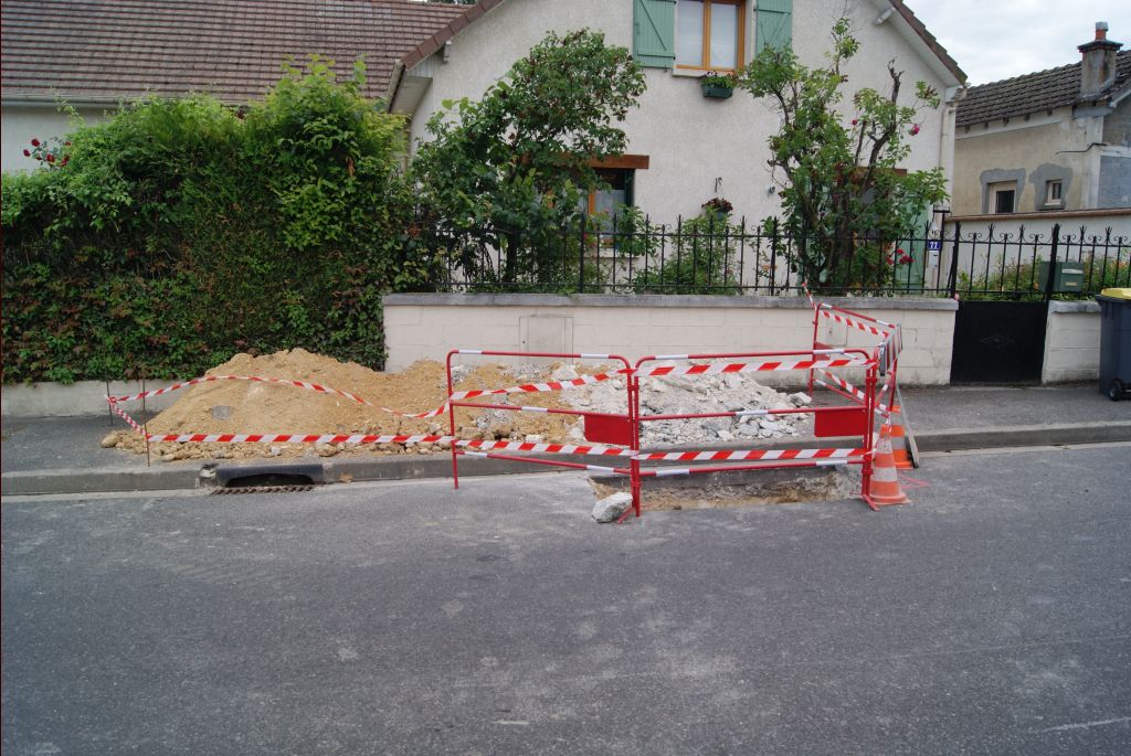 Travaux ERDF de l'autre côté de la rue