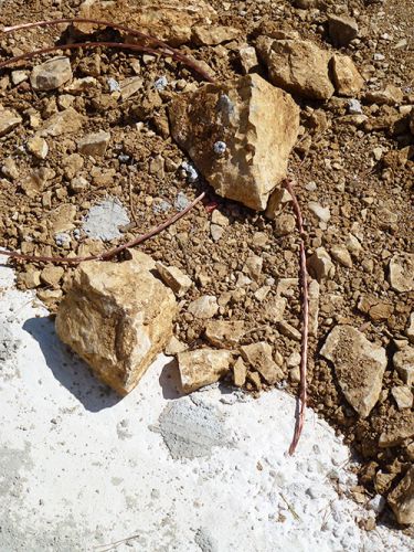 Construction du vide sanitaire - cable de mise  la terre