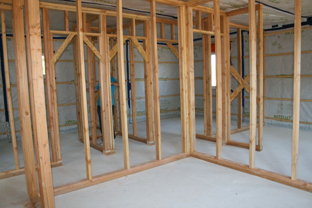 Cloisons Salle de bain, WC, Chambre 1, 2 vue depuis la 3