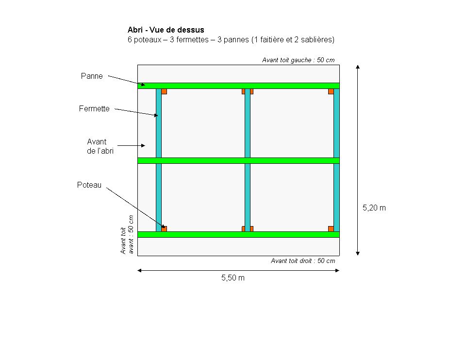 Image explicitant le calcul des lments de charpente.