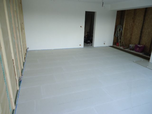 plancher en fermacell terminé