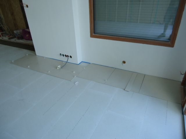 essai avec le carrelage