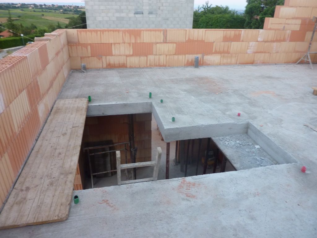 Vue sur la trmie de l'escalier