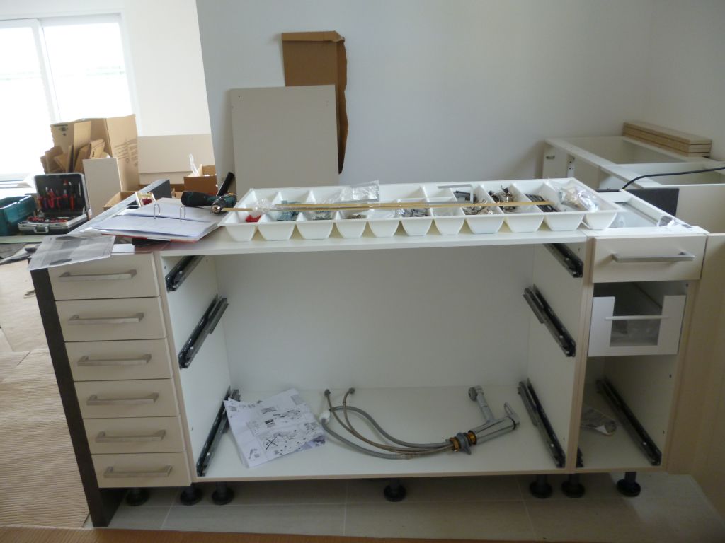 Cuisine en cours de montage